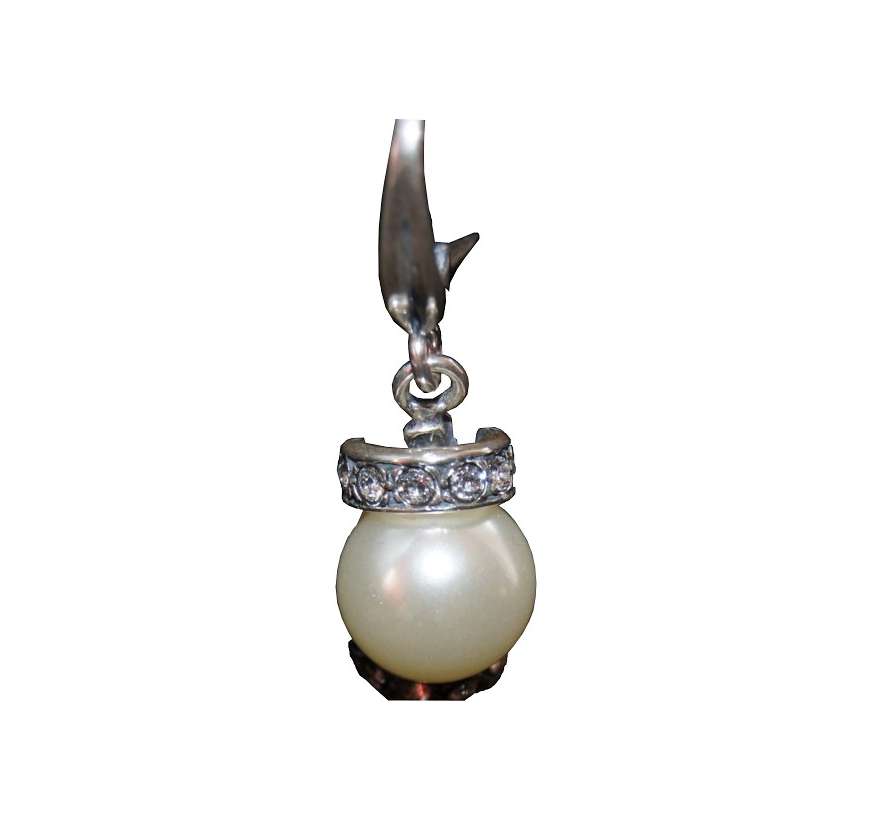 Srebrne kolczyki wiszące srebro perełki subtelne